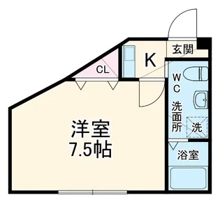 Lunaris Ebina【1階】の間取り