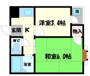 WESTヒルズ岸和田【2階】の間取り