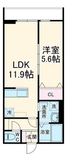 LA LIBELLULE 二本榎【1階】の間取り