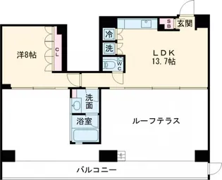 プライムメゾン早稲田通り【1102号室】の間取り