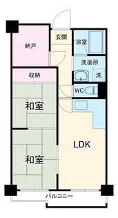 ソシエ弐番館【402号室】の間取り