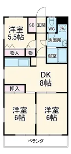 カサバニータ【3階】の間取り