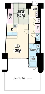 プリオール浜名湖【206号室】の間取り