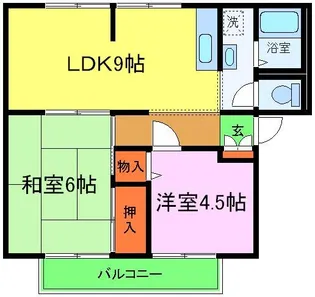 サンライフ西大路A棟【101号室】の間取り