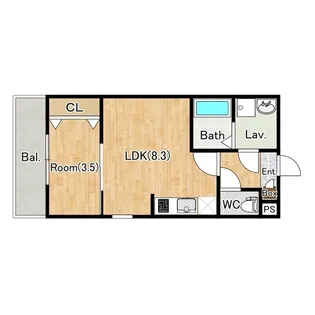 (仮称)ジーメゾン千葉出洲港ラビアン【1階】の間取り