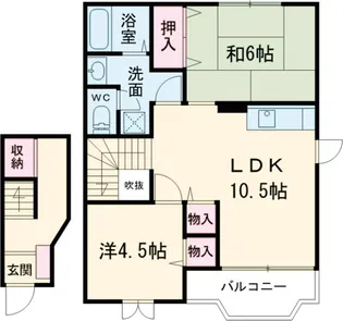 エクセレント パインヒル【2階】の間取り