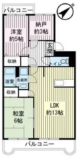 エスポワールSK−B【205号室】の間取り