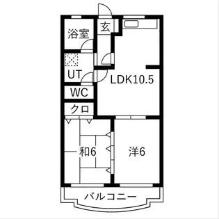 ロイヤルシティーハシマⅠ(3階建)【2階】の間取り