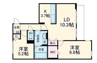 グラッド原木【1階】の間取り