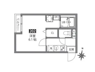 SORAせんげん台【2階】の間取り