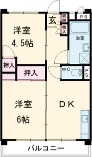 ビレッジハウス向台タワー1号棟【6階】の間取り