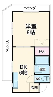 西郷マンションⅢ【2階】の間取り