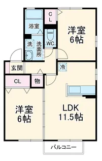 山翡翠の杜Ⅰ【1階】の間取り