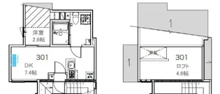 アンベリール北赤羽【3階】の間取り