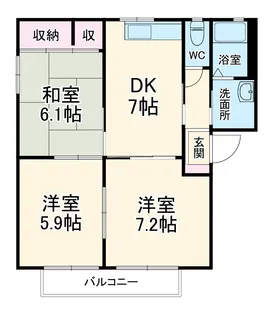 フロム21A【101号室】の間取り