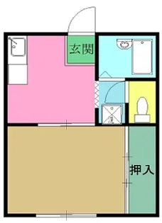 パークピュア小宮ⅡA【02070号室】の間取り