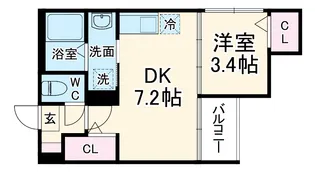 GrandChariot御所ノ内町【1階】の間取り