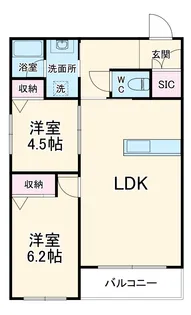 Saphir(サフィール)【2階】の間取り