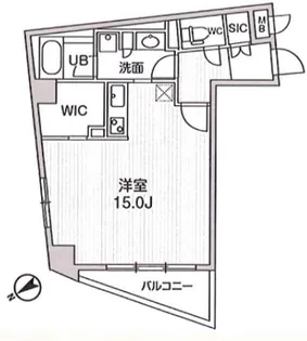 レジデンス白金高輪【3階】の間取り