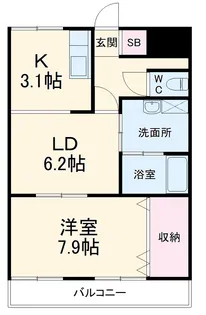 さくらパレス大口【2階】の間取り