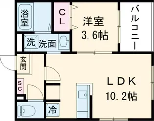 アサヒテラスひかり【3階】の間取り