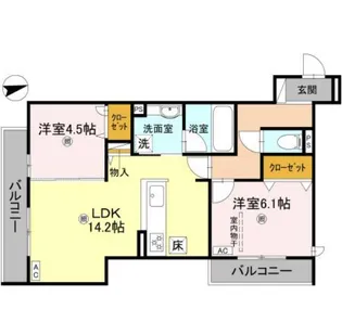 D-residence荘園A【2階】の間取り