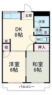 三矢ハイム【2階】の間取り