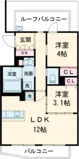 ルネサンスコート目黒南【2階】の間取り