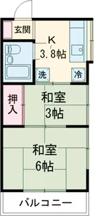 光陽パークハイツ別棟【2階】の間取り