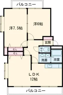 メゾンキャッスル【4階】の間取り
