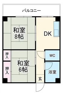 ミヅホビル【4B号室】の間取り