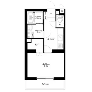 フラット麻布Ⅲ【301号室】の間取り