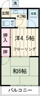 メゾン谷本【1階】の間取り