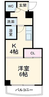 ワピタ名駅【103号室】の間取り