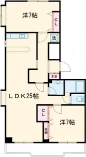 グランドキャッスル学芸大【1階】の間取り