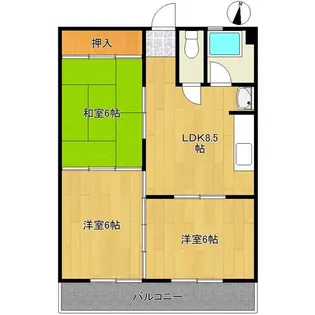 KATOコーポ【3階】の間取り