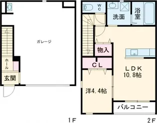 クレリア【103号室】の間取り