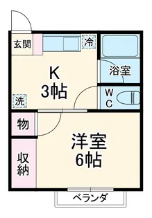 ドルフ鶴巻NO.19【2階】の間取り