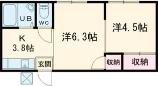 エステートいずみ【2階】の間取り