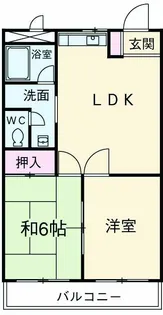シャトルハイツフジノ【205号室】の間取り