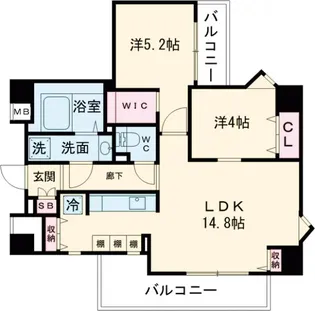 朝日ラ・パリオ等々力台【6階】の間取り