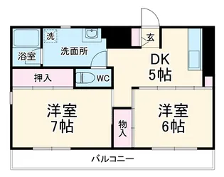 川口昭和ビル【6階】の間取り