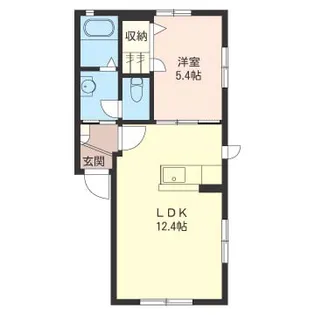 ウィンドワードB【101号室】の間取り