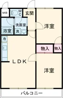 KMGハイツ小山【3階】の間取り