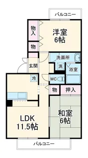 ネオパーチェ【2階】の間取り