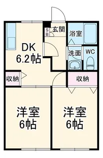レジデンス草薙A【1階】の間取り
