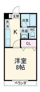 カルム桜ケ丘【1階】の間取り