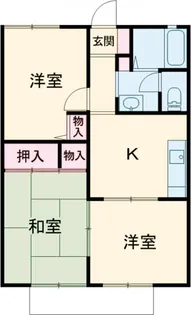 ガーデンテラス若宮【102号室】の間取り