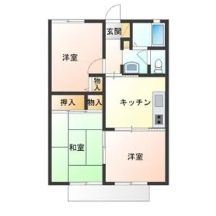 ガーデンテラス若宮【202号室】の間取り