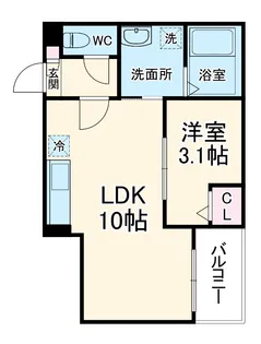 JACK HEIWAⅠ【1階】の間取り